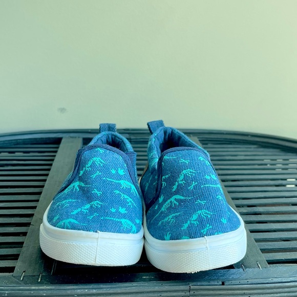 Denim Dinosaur Print Shoe Shox - NWOT - tried on inside only - Picture 2 of 11